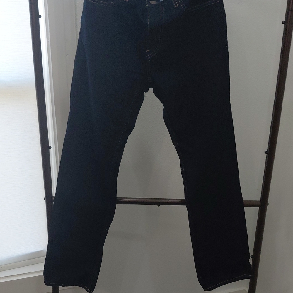 Hollister Men's Dark Blue Straight Jeans